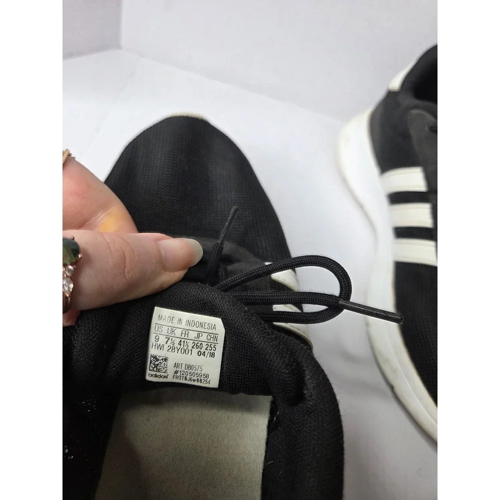 Adidas Lite Racer Mens Sneakers Black White DB0575‎ Size 9 Athletic Shoes